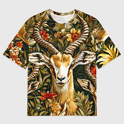 Футболка оверсайз мужская Газель, цвет: 3D-принт