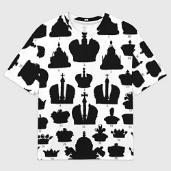 Футболка оверсайз мужская Символы власти, цвет: 3D-принт