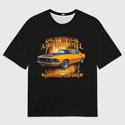 Футболка оверсайз мужская Форд Мустанг, цвет: 3D-принт