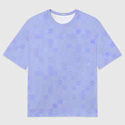 Мужская футболка оверсайз Пиксельная клетка