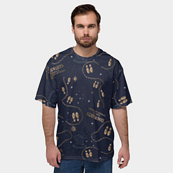 Футболка оверсайз мужская Карта мародёров Гарри Поттер, цвет: 3D-принт — фото 2