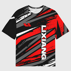 Мужская футболка оверсайз Lixiang - агрессивный красный