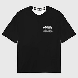 Футболка оверсайз мужская Arctic Monkeys - classic black color, цвет: 3D-принт