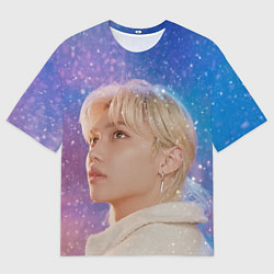 Футболка оверсайз мужская Winter falls Felix Stray Kids, цвет: 3D-принт