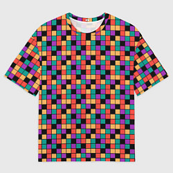 Мужская футболка оверсайз Кубики Рубика