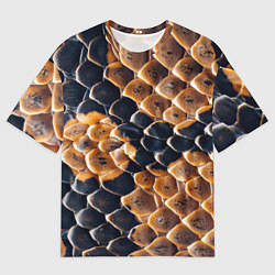Мужская футболка оверсайз Змеиный талисман