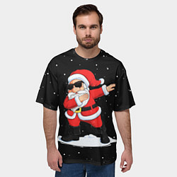Футболка оверсайз мужская Дед мороз деб, цвет: 3D-принт — фото 2