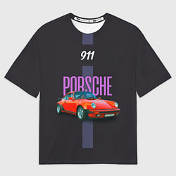 Футболка оверсайз мужская Porsche 911 cпортивный немецкий автомобиль, цвет: 3D-принт