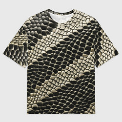Мужская футболка оверсайз Будь в тренде змеи