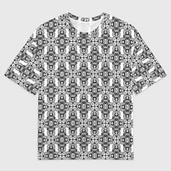 Мужская футболка оверсайз Винтажный ажур