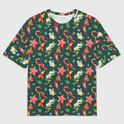 Футболка оверсайз мужская Сладости и лакомства, цвет: 3D-принт