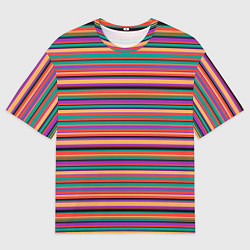 Мужская футболка оверсайз Разноцветье