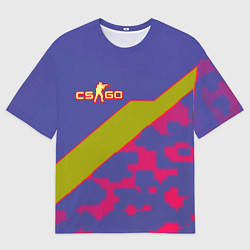 Мужская футболка оверсайз Counter strike camo line