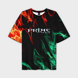 Футболка оверсайз мужская Prima world flame, цвет: 3D-принт