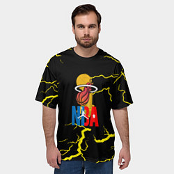 Футболка оверсайз мужская NBA storm, цвет: 3D-принт — фото 2