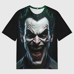 Футболка оверсайз мужская Джокер - лицо, цвет: 3D-принт
