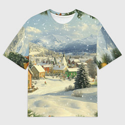 Мужская футболка оверсайз Дух рождества