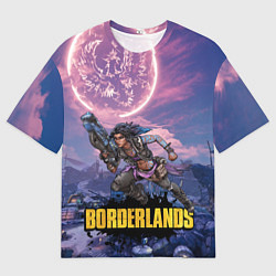 Мужская футболка оверсайз Borderlands вооружение