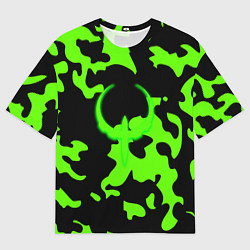 Футболка оверсайз мужская Quake camo, цвет: 3D-принт