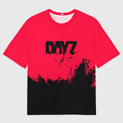Футболка оверсайз мужская Dayz черные краски, цвет: 3D-принт
