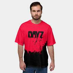 Футболка оверсайз мужская Dayz черные краски, цвет: 3D-принт — фото 2