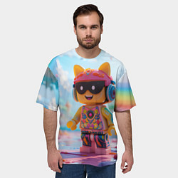 Футболка оверсайз мужская Роблокс в солнечных очках, цвет: 3D-принт — фото 2