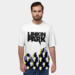 Футболка оверсайз мужская Linkin park human, цвет: 3D-принт — фото 2