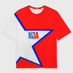 Футболка оверсайз мужская NBA star, цвет: 3D-принт
