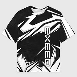 Мужская футболка оверсайз Exeed - белые линии