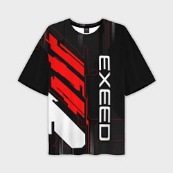 Футболка оверсайз мужская Exeed - red uniform, цвет: 3D-принт