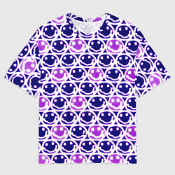 Мужская футболка оверсайз Nirvana neon smile