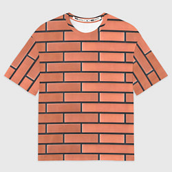 Футболка оверсайз мужская Кирпичная кладка строителя от Бога, цвет: 3D-принт