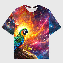 Футболка оверсайз мужская Ара в космосе, цвет: 3D-принт