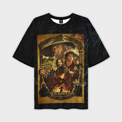 Футболка оверсайз мужская The lord of the rings - the fellowship of the ring, цвет: 3D-принт