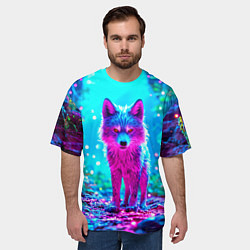 Футболка оверсайз мужская Сказочный волчок, цвет: 3D-принт — фото 2