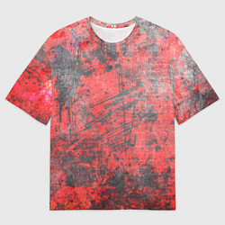 Футболка оверсайз мужская Абстракция - grunge vibe, цвет: 3D-принт