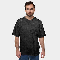 Футболка оверсайз мужская Абстракция - dark grunge break, цвет: 3D-принт — фото 2