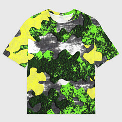 Футболка оверсайз мужская Камуфляж из брызг краски, цвет: 3D-принт