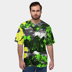 Футболка оверсайз мужская Камуфляж из брызг краски, цвет: 3D-принт — фото 2