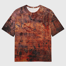 Мужская футболка оверсайз Абстракция - rusty mood