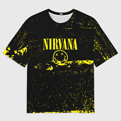 Мужская футболка оверсайз Нирвана шум