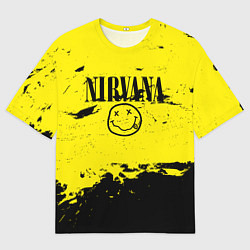 Футболка оверсайз мужская Нирвана мазки, цвет: 3D-принт