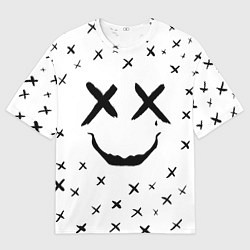 Мужская футболка оверсайз Смайл фейс