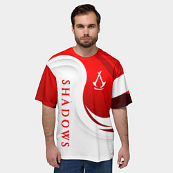 Футболка оверсайз мужская Assassins creed - shadows, цвет: 3D-принт — фото 2