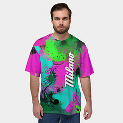 Футболка оверсайз мужская Color impression - abstraction, цвет: 3D-принт — фото 2