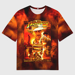 Футболка оверсайз мужская Indiana Jones and the raiders of the lost ark, цвет: 3D-принт