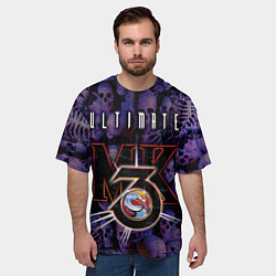 Футболка оверсайз мужская Ultimate mortal kombat logo, цвет: 3D-принт — фото 2