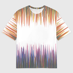Футболка оверсайз мужская Бахрома, цвет: 3D-принт