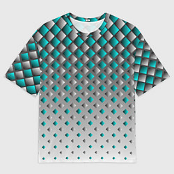 Футболка оверсайз мужская Фигурный каскад, цвет: 3D-принт