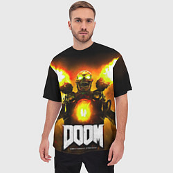 Футболка оверсайз мужская Doom - revenant, цвет: 3D-принт — фото 2